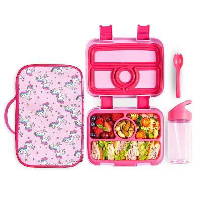 China Wholesale Hot Sale Microwavable Food Grade BPA Free Food Container Kids Lunch Box Set With Lunch Bag for sale