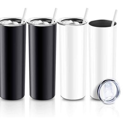 China Cheap Wholesale Disposable Slim Sublimation Stock Leak Proof Northfox Stainless Steel Lean 20oz Stainless Steel Tumbler With Straw And Lid for sale