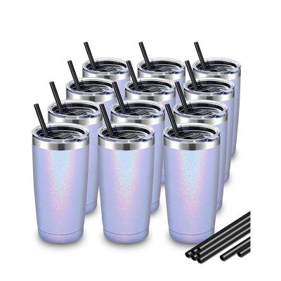 China Viable Wholesale Custom 20oz Stainless Steel Tumbler Cup Powder Coated Vacuum Insulated Tumbler Vacuum Mug for sale