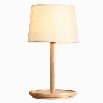 China Oxidation Anti-scratch Decoration Design Bedside Modern Outdoor Bedroom Metal Led Night Light Low Radio USB Rechargeable Wooden Table Lamp for sale