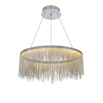 China Atlantis Large Long Aluminum Tassel Lights Modern Post Lighting Fixture Luxury Hanging Chain Chandelier for sale