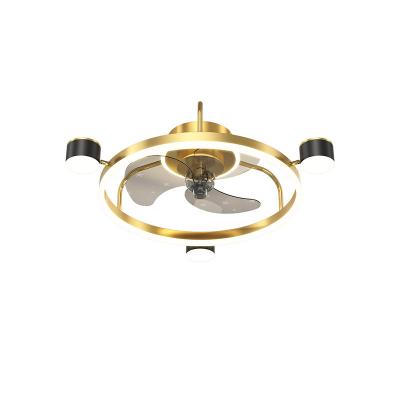 China Modern small air cooling fan ABS ceiling fan with light remote control plastic blade pendant ceiling fan led light for living room for sale