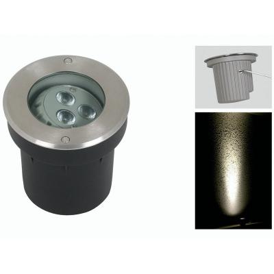 China 3W DC12v/AC85-265v LED Inground Path Light Floor Garden Uplighter Waterproof Outdoor Ip65 Garden Underground Led Light for sale