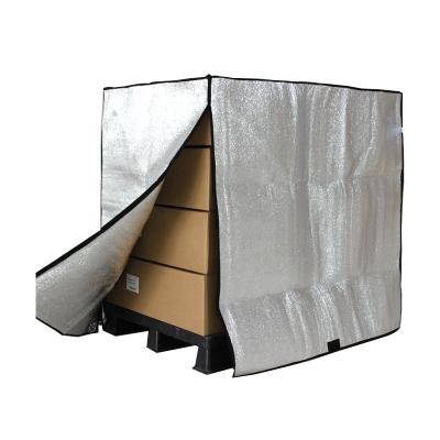 China Modern EPE Foil Insulation Packaging Thermal Pallet Cover Reflect Reusable Pallet Cover Pallet Wrap for sale