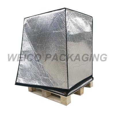 China Reflective Packing Aluminum Foil Pallet Cover Heat Insulation Bag Thermal Lining Shipping Or Storage for sale