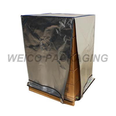 China Recyclable UV Protect Waterproof Pallet Cover Insulated Container Liner for sale