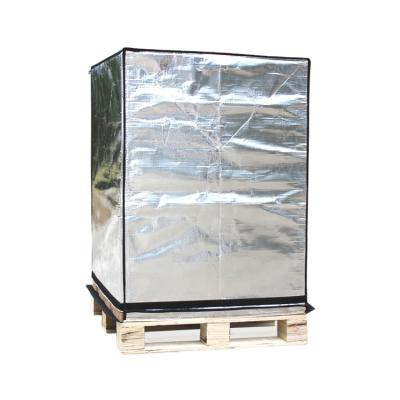 China Modern Reusable Aluminum Foil Epe Woven Insulated Material Thermal Insulated Pallet Cover for sale