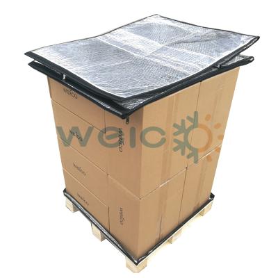 China Recyclable Moisture Proof Shipping Packaging Protect Waterproof Insulated Cargo Aluminum Foil Pallet Cover for sale