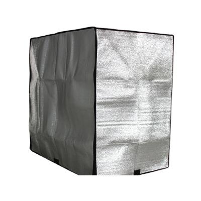 China Custom Heat Insulation Moisture Barrier Aluminum Foil Bubble Reusable Epe Foil Pallet Cover for sale