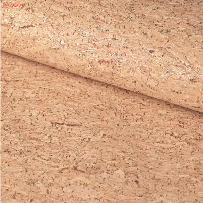 China Popular Colored Cork Fabric Abrasion-Resistant Natural Gravel Cork For Lady Bags for sale