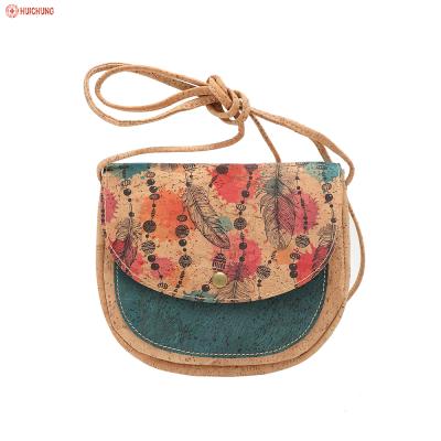 China Recyclable Vegan Cork Shoulder Bag Cork Cross-Body Bag For Women for sale