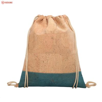 China Eco-friendly Cork Material Eco-Friendly Cork Bag Drawstring Bag For Girl for sale