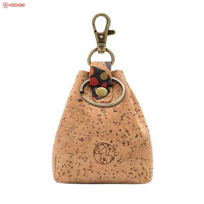 China Eco-Friendly Natural Cork Bag Cork Color Key Chain For Gift for sale