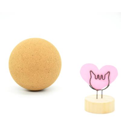 China Natural Cork Yoga Foot Massager Cork Massage Ball For Neck Yoga Exercise Ball Wholesale Balance Ball zu verkaufen