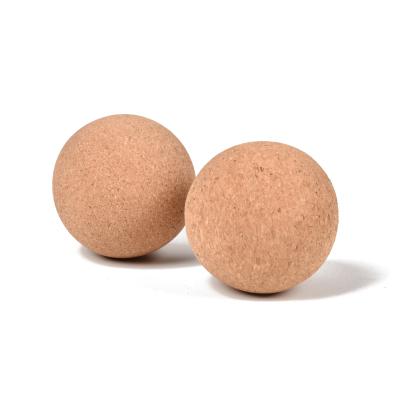 China Wholesale Cork Material Easy To Carry Natural High Density Formultifunction Ball For Gym Yoga Balance Ball for sale