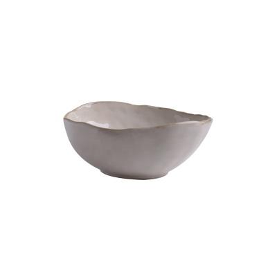 China Viable manufacturers direct creative irregular reaction ceramic luster noodle soup bowl, fruit salad bowl, household rice bowl for sale