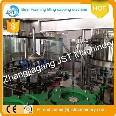 China 2000 BPH Automatic Glass Bottle Beer Brewery Machine / Manufacturing Equipment for sale