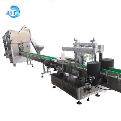 China Automatic Hand Wash Liquid Soap Detergent Beverage Filling Line for sale