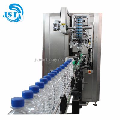 China Beverage Bottle Mouth And Body Double Side Labeling Machine for sale