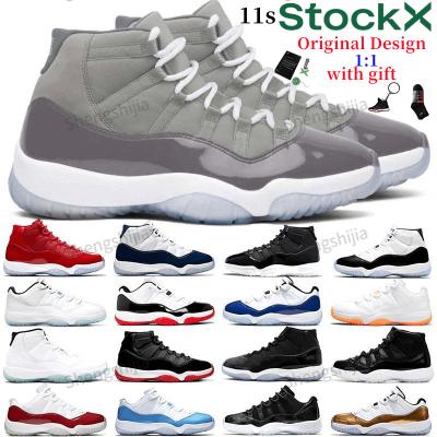 China Newest Fashion Trend Men's Basketball Shoes 11 Retro Low 72 10 Big Size aj Gray Cherry Bred Sneakers Fresh Aj 11 12 Retro Shoes for sale