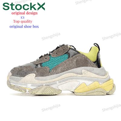 China Cushioning In Stock High Quality Original Design Designer Air Cushion Famous Luxury Brands X Shape Running Shoes Sports Triple S Sneakers for sale