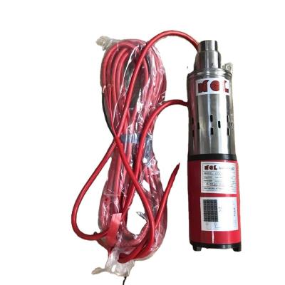 China Automotive industry factory DC 12v24v36v48v screw pump submersible solar pump deep submersible pump well for sale