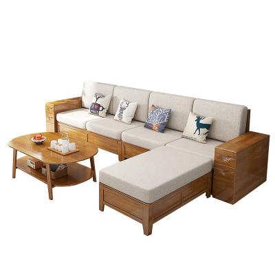 China Other Modern Wooden Sofa Set 1 2 3 4 Seater Sofa Bed Sofa Chair With Storage for sale