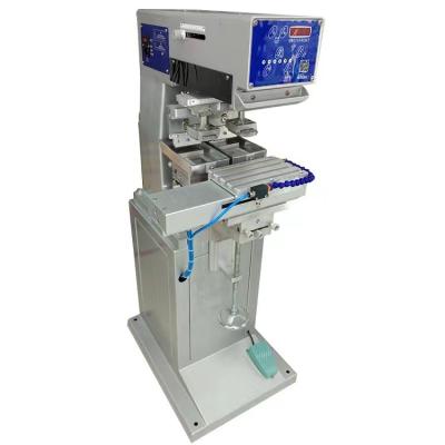 China Matal Hotels--Two Color Shuttle Pad Printer Pneumatic Pad Printing Machine Cap, Semi-auto Card Pad Printing Machine for sale