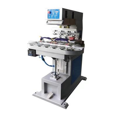 China Multi-station Rotary Bottle 4 Color Card Printing Machine Automatic Factory Matal-Multi-Color Pad Printing Machine for sale