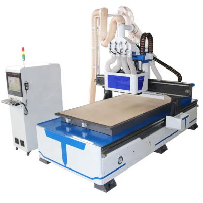 China ACRYLIC WOOD ALUMINUM MDF Pneumatic Woodworking CA-1325 CNC Router 4 Spindles MDF Plywood Cutting / Carving CNC Machine for sale