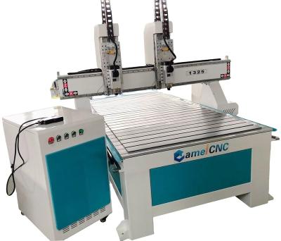 China Hotels Woodworking CNC Router Machine Double Heads Cutter Wood Furniture Industry for sale