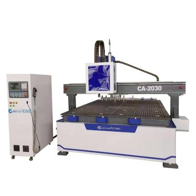 China CA-2030 1530 1325 ATC CA-2030 1530 1325 Heavy MDF ACRYLIC WOOD ALUMINUM CNC Router With Vibration Knife CCD Camera For Advertising Trim Wood Cutting for sale