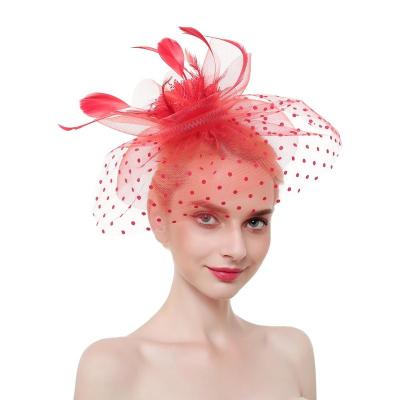 China 2022 Plush Fascinators And Hats Kentucky Derby Wedding Hat Wedding Hats Women Party for sale