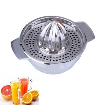 China Sustainable Top Selling Manual Fruit Juicer Maker Strainer With Bowl Handle Pour Spout for sale