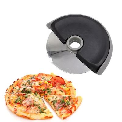 China Factory Price Disposable Custom Logo Pastry Round Pancake Rocker Knife Tools Roll Pizza Cutter for sale