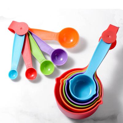 China Sustainable Hot Selling Classic Type Plastic Measuring Cups And Spoons Set Cooking Tools for sale