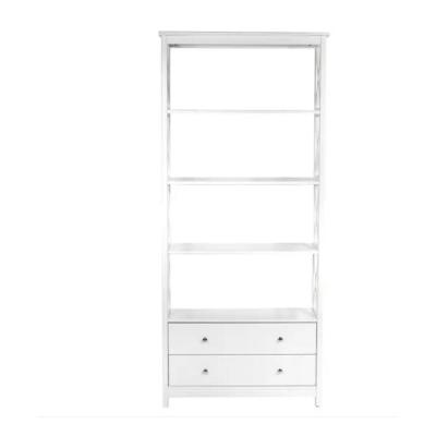 China Adjustable (height) morden practical and popular white wooden shelf bookcase design mode in China 2022 for sale