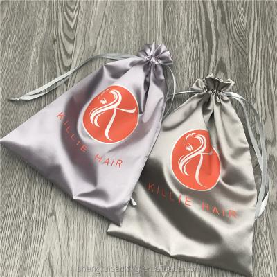 China Custom Silver Satin Jewelry Cosmetic Bags Eco - Friendly for sale