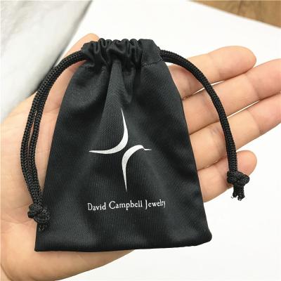 China Wholesale Black Luxury Gift Packaging Small Microfiber Jewelry Pouch Microfiber Jewelry Bag for sale