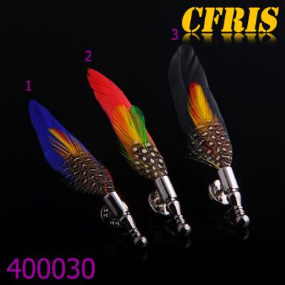 China Colorful Europe Classic English Style Feather Design Lapel Pins For Men for sale