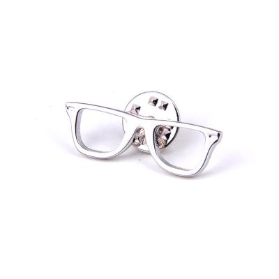 China Europe New Design Glass Lapel Silver Funny Pin for sale