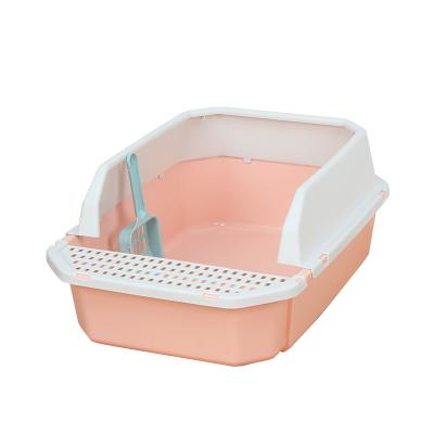 China Viable Cat Toilet Cat Pet Sandbox Open Semi-closed Air Freshener and Viable Splash-proof Plastic Zhejiang for sale