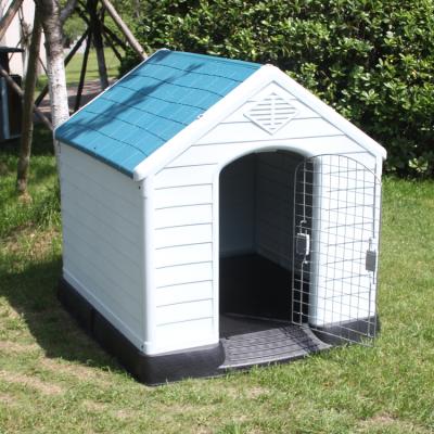 China Large Size Breathable Plastic Outdoor Room Dog House Small And Medium Plastic Dog Cage for sale