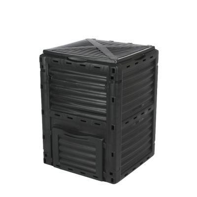 China Stored Durable Plastic 300L Garden Composting Bin Recycle Garden Composting Barrels for sale