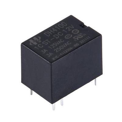 China DH4100 PCB power signal relay 5v 9v 12v 24v 48V communication 6 pin relay 5A general purpose relay for sale