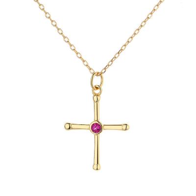 China European and American Pendant of the Other Jewelry Silver Cold Wind Designers Niche Cross S925 Sterling Silver Necklace for sale