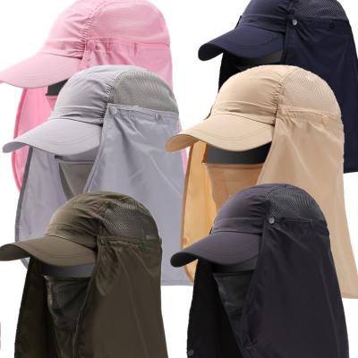 China JOINT Outdoor Cover Face Sunshade Sunshade Fisherman Fishing Hat Cycling UV Quick-Drying Fishing Hat for sale