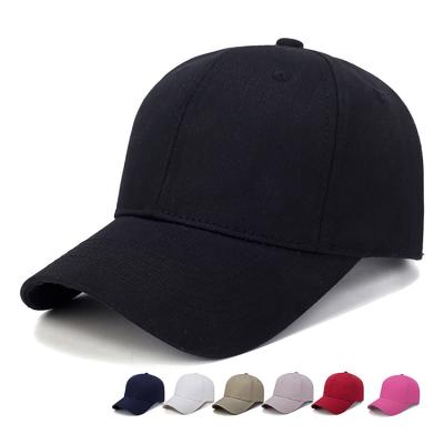 China COMMON Black Hat Solid Color Gray Cotton Lightweight Cap Men Outdoor Baseball Cap Fashion Sun Hat For Women for sale