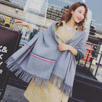 China Hand Made Cheap Cashmere Embroidered Scarf Stripe Winter Monochrome Scarf From Nepal Windshield Newest Beautiful Long for sale