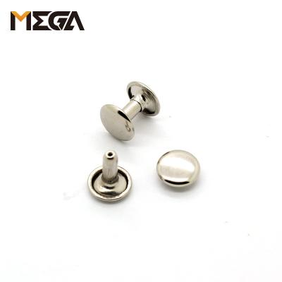 China Factory wholesale 5mm-12mm cute side iron mushroom rivet metal rivet fashion brass steel rivet and stud double or cap hats for sale